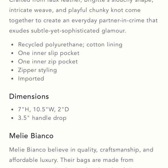 Anthropology Melanie Bianco woven handbag - Picture 4 of 10